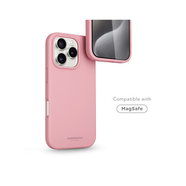 Vonmählen Silikon-Case für iPhone 16 Pro, rosa