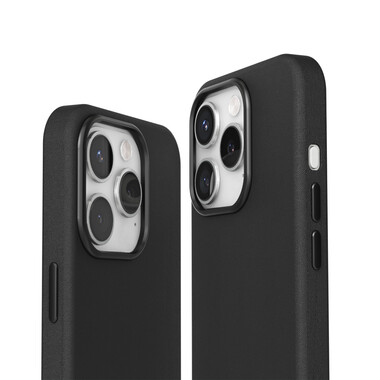 Vonmählen Kunstleder-Case für iPhone 16 Pro Max, schwarz