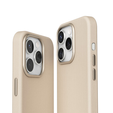 Vonmählen Kunstleder-Case für iPhone 16 Pro Max, beige