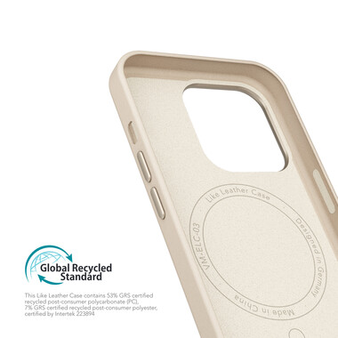 Vonmählen Kunstleder-Case für iPhone 16 Pro Max, beige