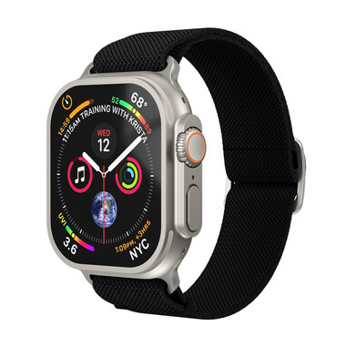 Vonmählen Classic Nylon-Armband für Apple Watch 38/40/41 mm, schwarz