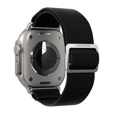 Vonmählen Classic Nylon-Armband für Apple Watch 38/40/41 mm, schwarz