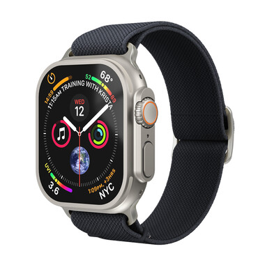 Vonmählen Classic Nylon-Armband für Apple Watch 38/40/41 mm, dunkelblau