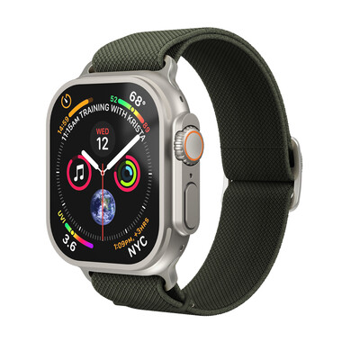 Vonmählen Classic Nylon-Armband für Apple Watch 38/40/41 mm, olivgrün