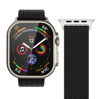 Vonmählen Woven-Armband für Apple Watch 38/40/41 mm, schwarz