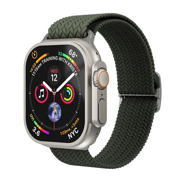 Vonmählen Woven-Armband für Apple Watch 42/44/45/49 mm, olivgrün