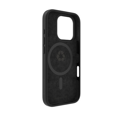 dbramante Monaco Silikoncase mit MagSafe für iPhone 16 Pro, schwarz