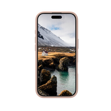 dbramante Monaco Silikoncase mit MagSafe für iPhone 16 Pro, pink