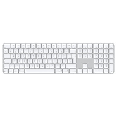 Apple Magic Keyboard mit Touch ID und Ziffernblock für Mac mit Apple Chip, weiße Tasten, Deutsch