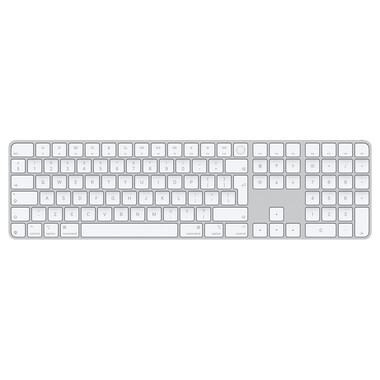 Apple Magic Keyboard mit Touch ID und Ziffernblock für Mac mit Apple Chip, weiße Tasten, Englisch International