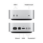 Mac mini M4 Chip 10-Core CPU und 10-Core GPU, 16GB, 512GB SSD