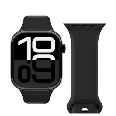 Vonmählen Classic 2 Silikonarmband für Apple Watch (38 / 40 / 41 mm), schwarz