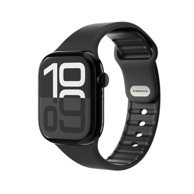 Vonmählen Classic 2 Silikonarmband für Apple Watch (38 / 40 / 41 mm), schwarz