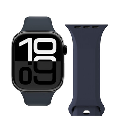 Vonmählen Classic 2 Silikonarmband für Apple Watch (38 / 40 / 41 mm), dunkelblau