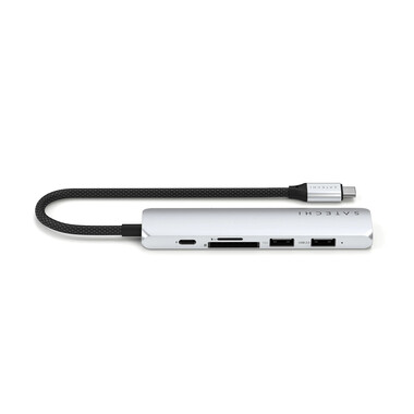 Satechi USB-C 6-in-1 Slim Multiport Adapter, silber