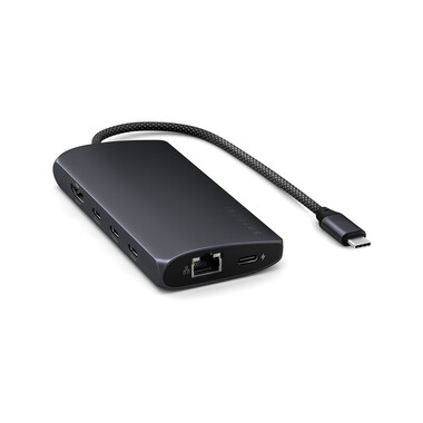 Satechi USB-C Multiport Adapter 8K mit Ethernet V3, schwarz