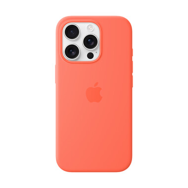 Apple iPhone 16 Pro Silikon Case mit MagSafe, mandarine