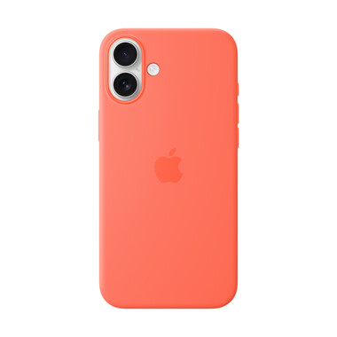 Apple iPhone 16 Plus Silikon Case mit MagSafe, mandarine