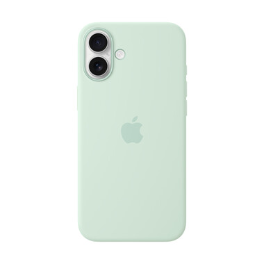 Apple iPhone 16 Plus Silikon Case mit MagSafe, aquamarin