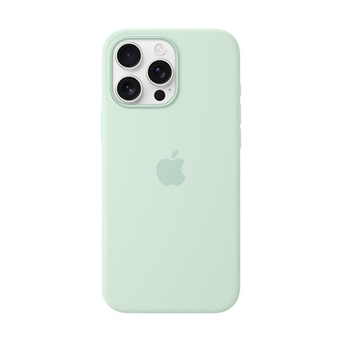 Apple iPhone 16 Pro Max Silikon Case mit MagSafe, aquamarin