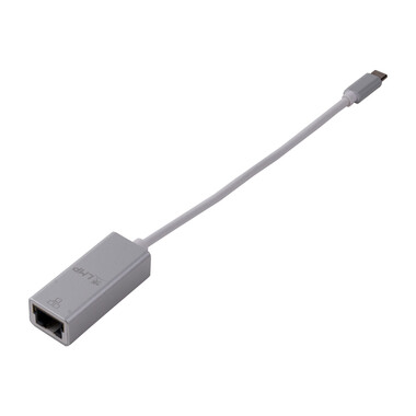 LMP USB-C (m) zu Gigabit Ethernet (w) Adapter, silber